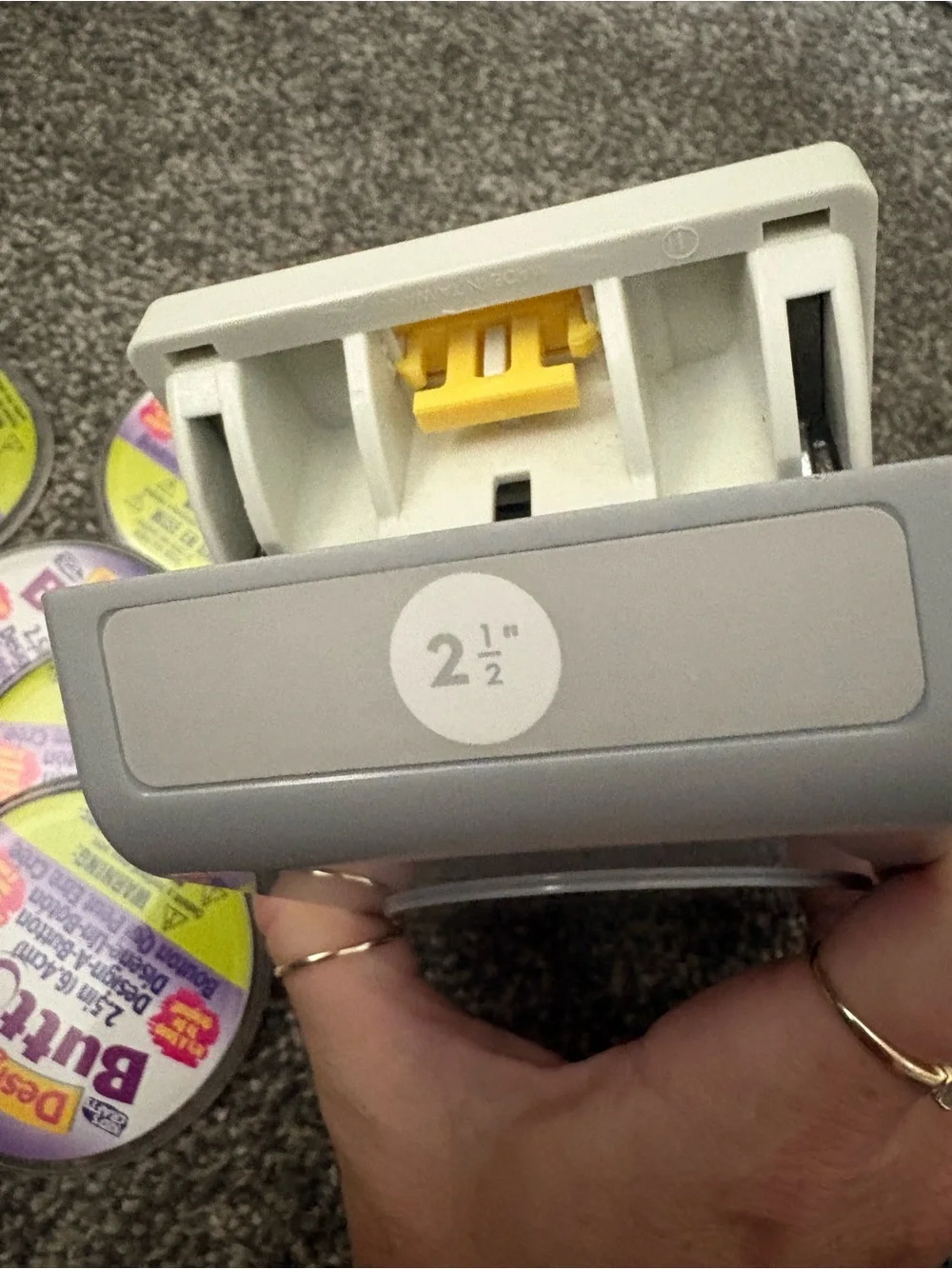 Button Making Kit with Metal Punch and Button Parts